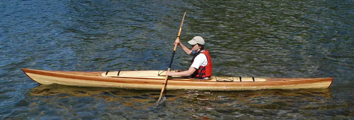 A person paddling the Spirit canoe