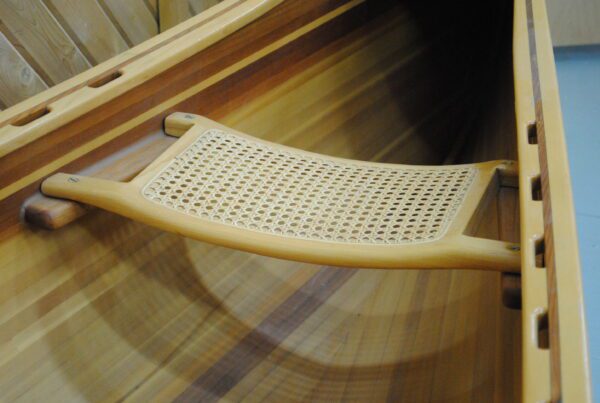 Ash Contour Canoe Stern Seat, Newfound Woodworks