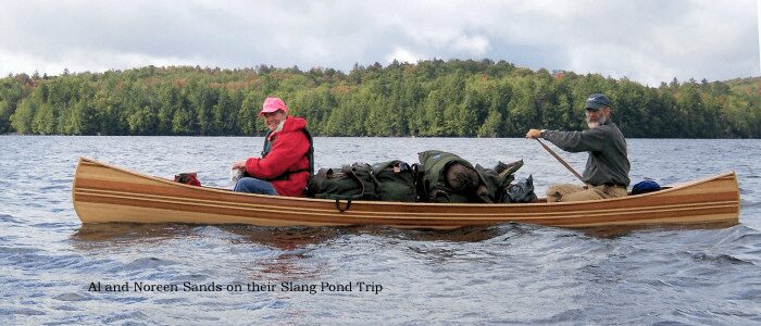 Al and Noreen Sands on their Slang Pond Trip