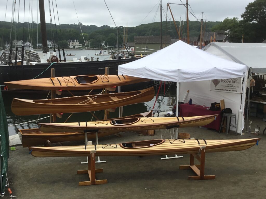 Cedar Strip Boats by Newfound Woodworks at WoodenBoat Show in Mystic CT