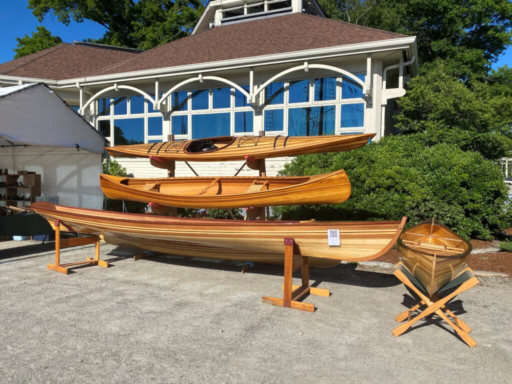 Newfound Woodworks' Display at WoodenBoat Show 