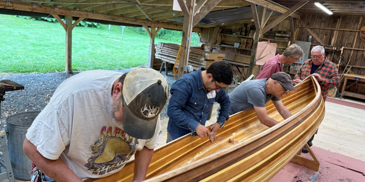Boatbuilding class by Newfound Woodworks at Wooden Boat School