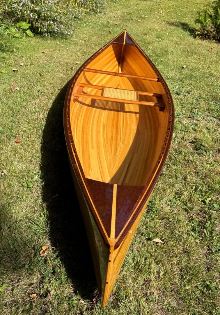 Otter : 11.9" Cedar Strip Solo Canoe from Newfound Woodworks