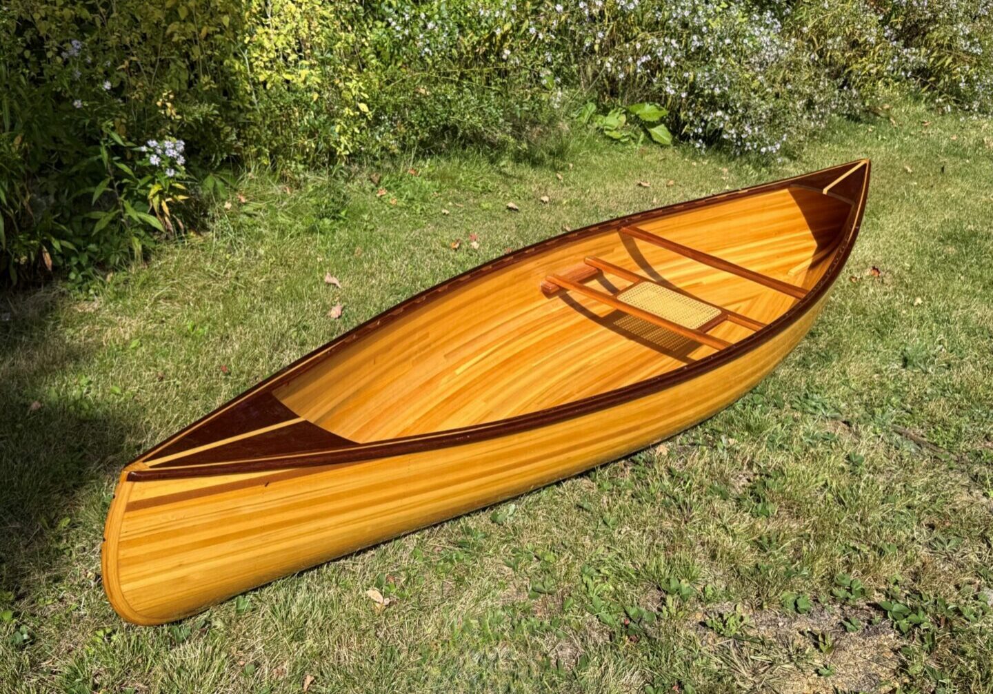 Otter : 11.9" Cedar Strip Solo Canoe from Newfound Woodworks