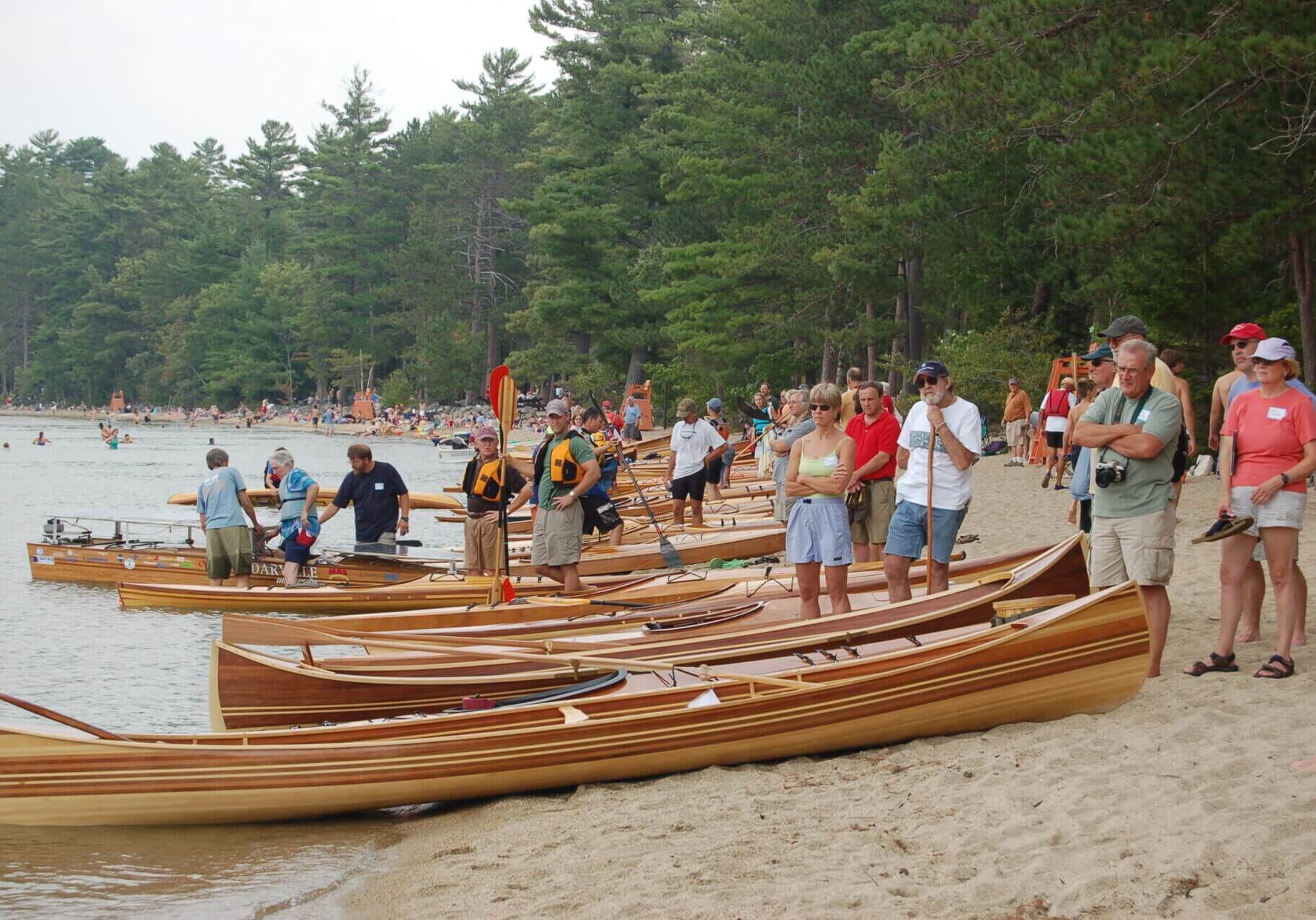 Newfound Rendezvous boats on beach